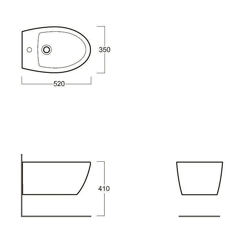 Биде подвесное SIMAS Lft Spazio LFT19 купить в интернет-магазине Sanbest